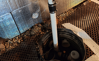 Crawl Space Sump Pump System