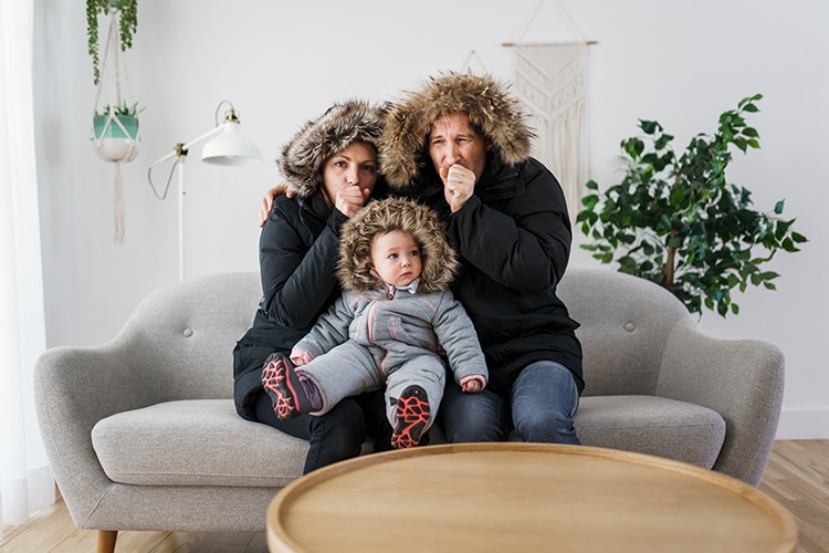 Cold Family in an Uncomfortable Home