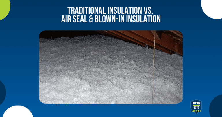 Traditional Insulation Vs. Air Seal and Blown-in Insulation